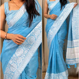 LINEN COTTON SAREE