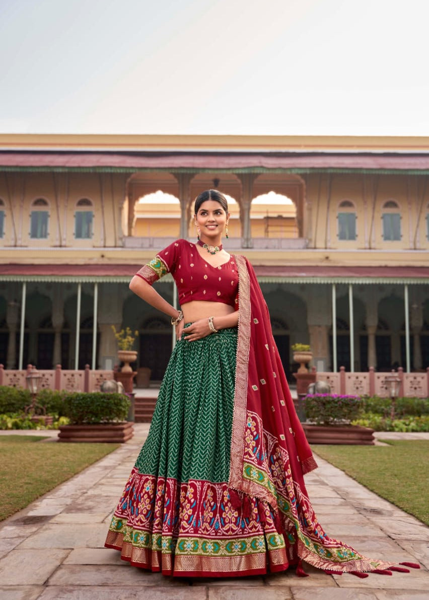 Treditional Tussar Silk Lehenga