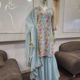 Featuring beautiful Set with short anarkali top