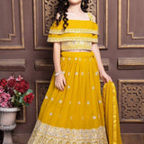 Partywear Kids Lahengha Choli Shrara collection