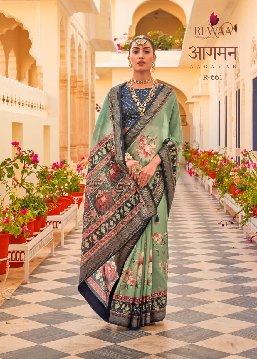 Partywear shiffon silk saree