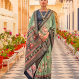 Partywear shiffon silk saree