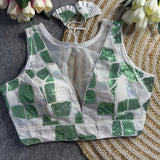 Fancy Sequence Saree Blouse