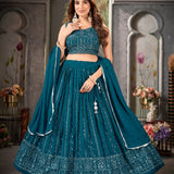 Treditional  Pure Georgette Lehenga