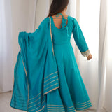 Designer Sky Roman Silk Gown