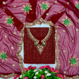 Premium Embroidered Straight Suit
