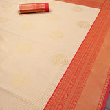 Cream Soft Silk Saree Collection