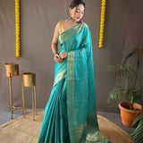 Soft Copper weaving  Saree