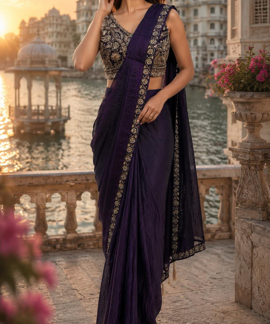 Premium Beadwork Ready To Wear Saree