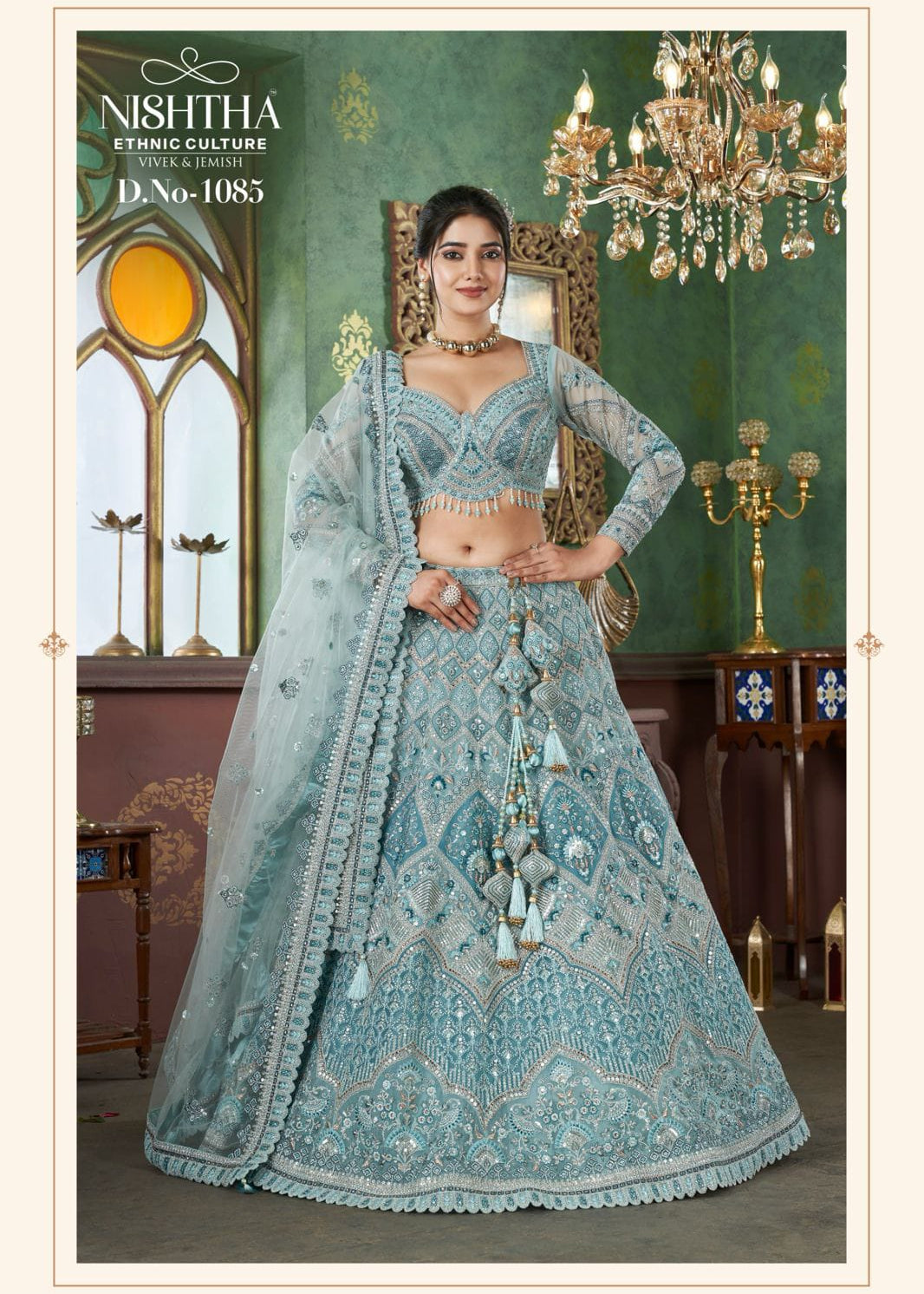 Elegance Bridal Embroidered Lehenga