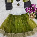 Kids Organza Silk Lehenga Choli