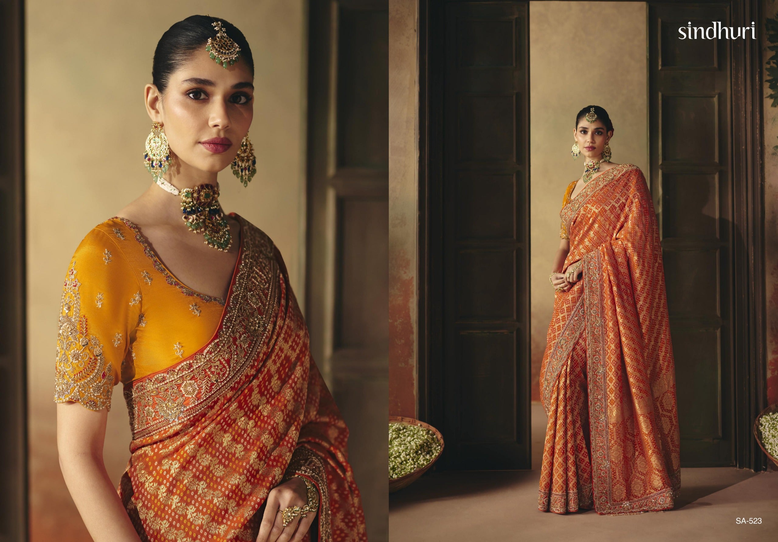 Suhag Wardrobe Bandhej Saree