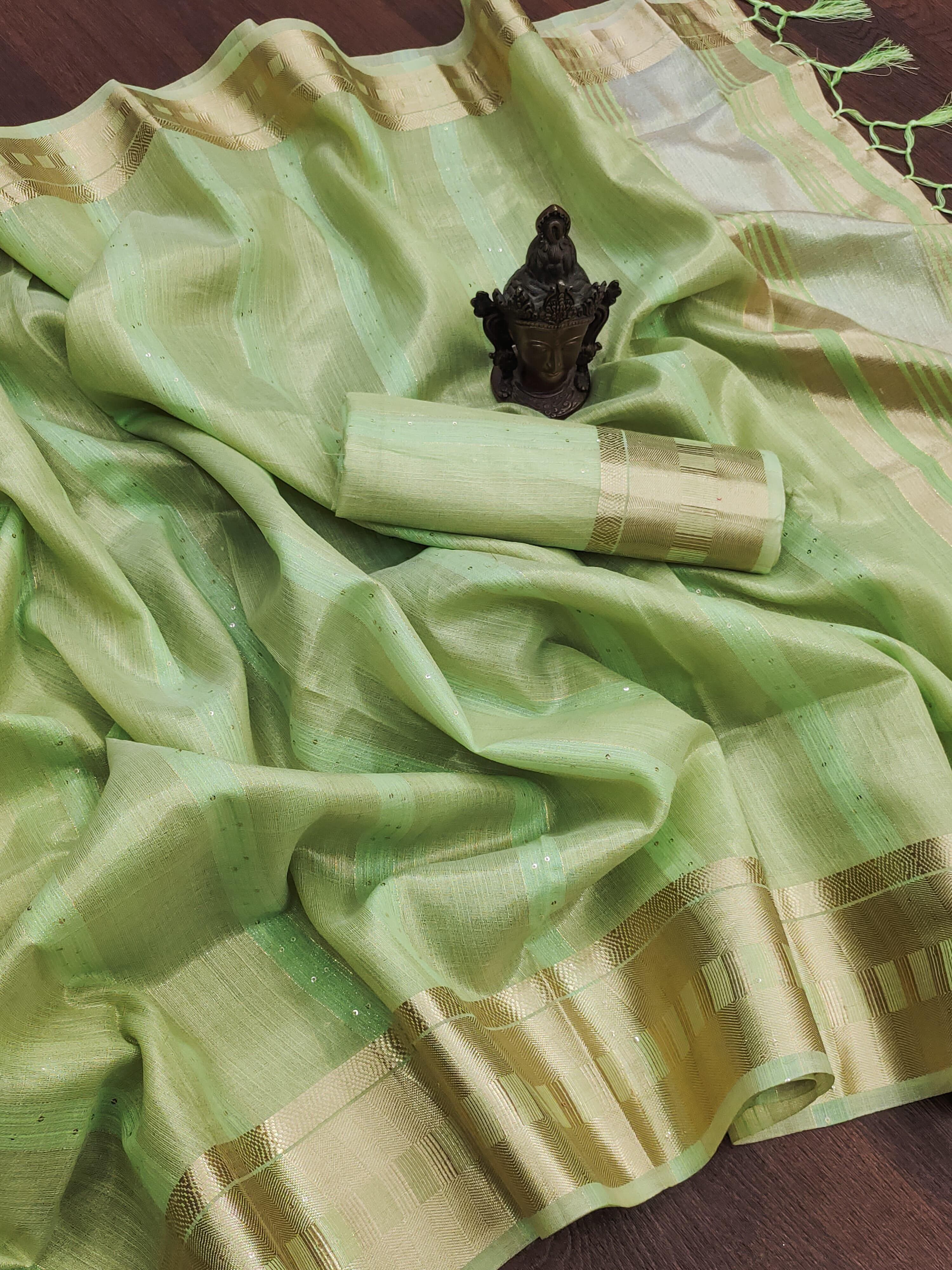 Beautifull Soft Cotton Silk   Saree