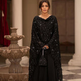 Fancy Black Anarkali  Gown