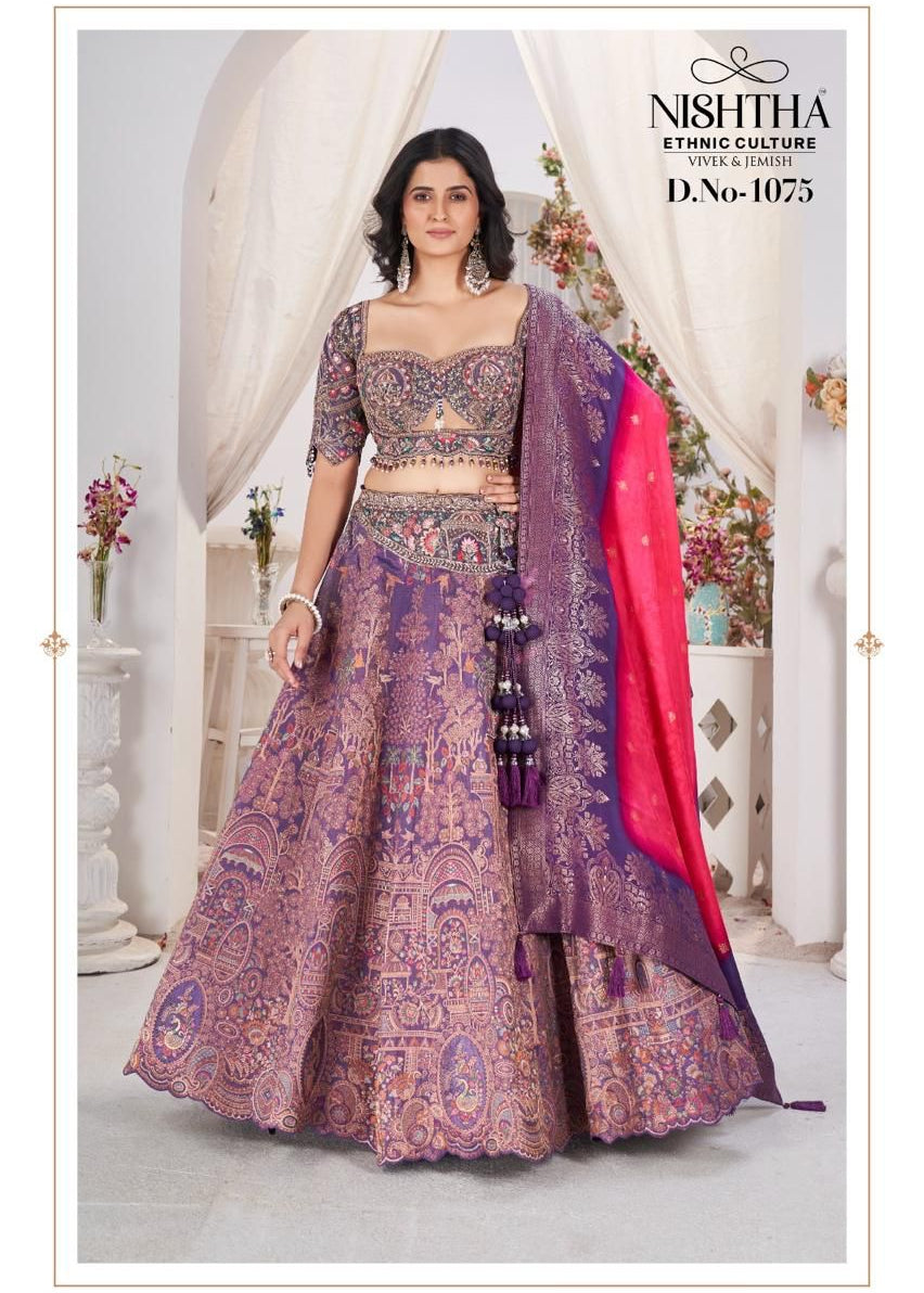 Elegance Bridal Embroidered Lehenga