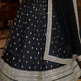 Beautyfull Black Bollywood Lehenga Choli