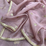 Beautiful Sequence embroidery work Saree