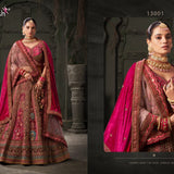 Premium Bridal Velvet Heavy Bridal Lehenga