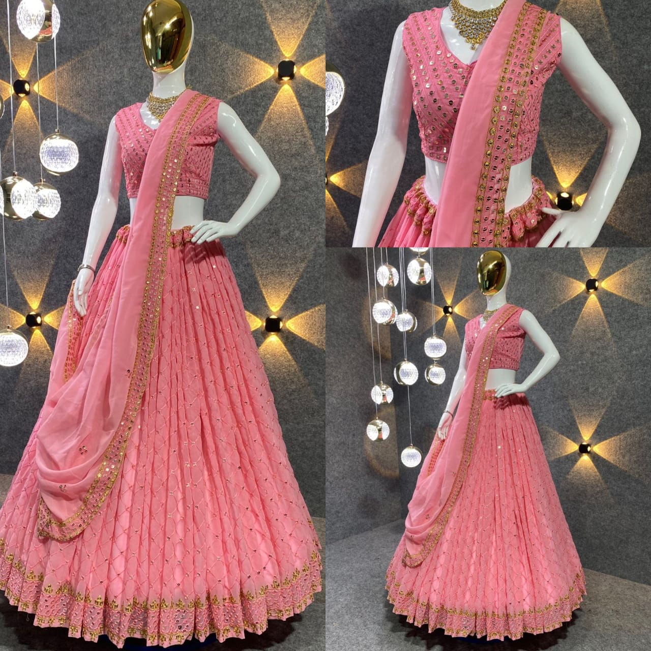 Embroidered Attractive Party Wear Silk Lehenga choli