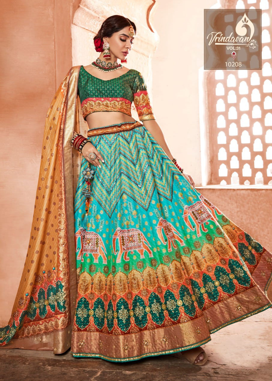 Bridal wedding silk lahenga collection