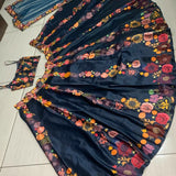 digital print with  silk zari lehnga