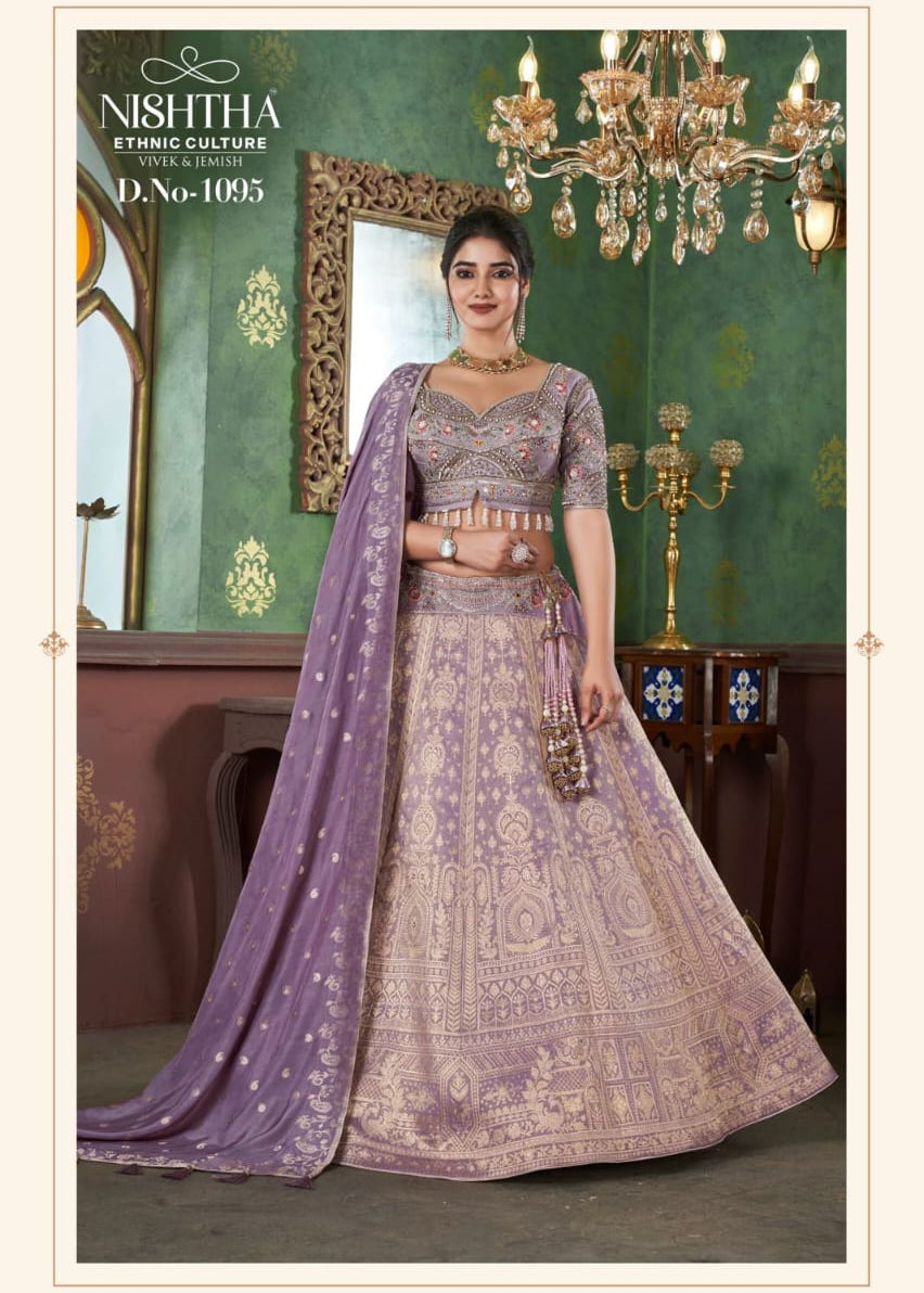 Elegance Bridal Embroidered Lehenga