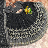 New Black Coloured Lehengha Choli