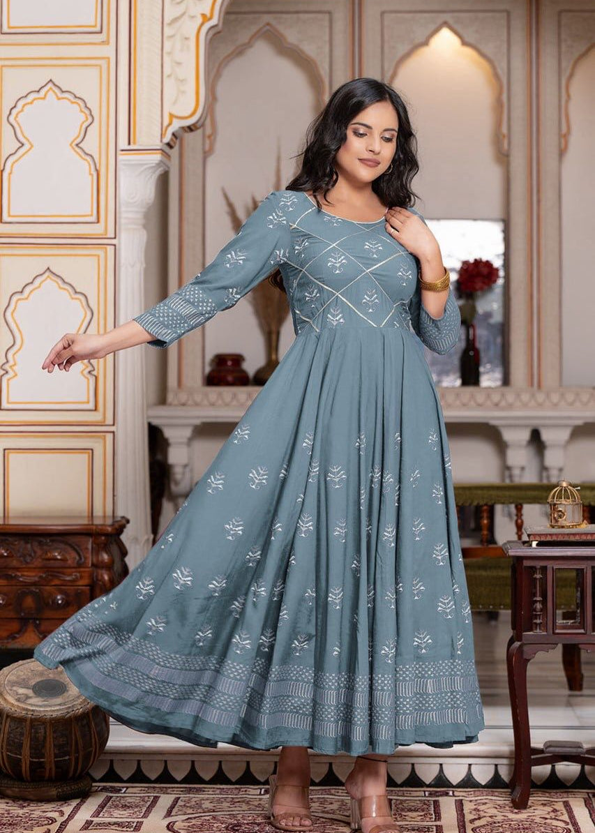 Beautifull Reyon Long Gown Collection