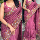 Stunning Vijayalaxmi Slub Silk Saree