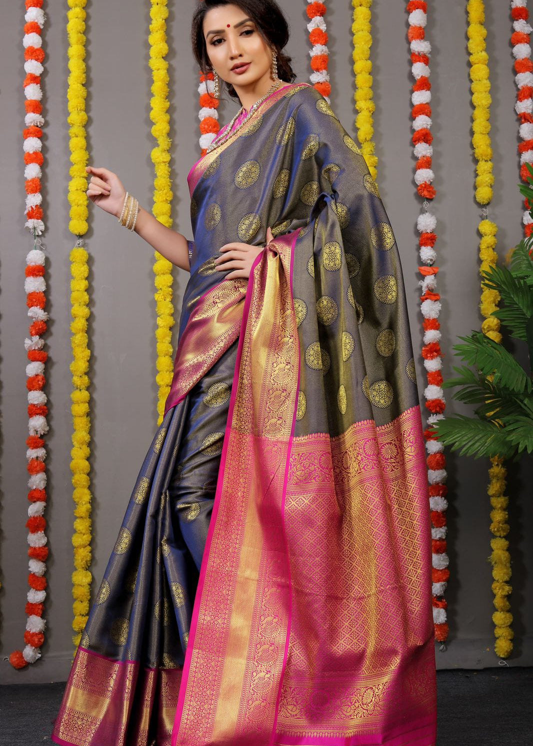 Lichi Silk Zari Woven Saree