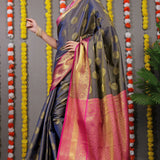 Lichi Silk Zari Woven Saree