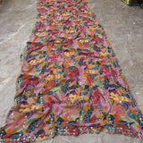 Premium Georgette Mirror Work Saree