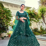 Bridal wedding net lahenga