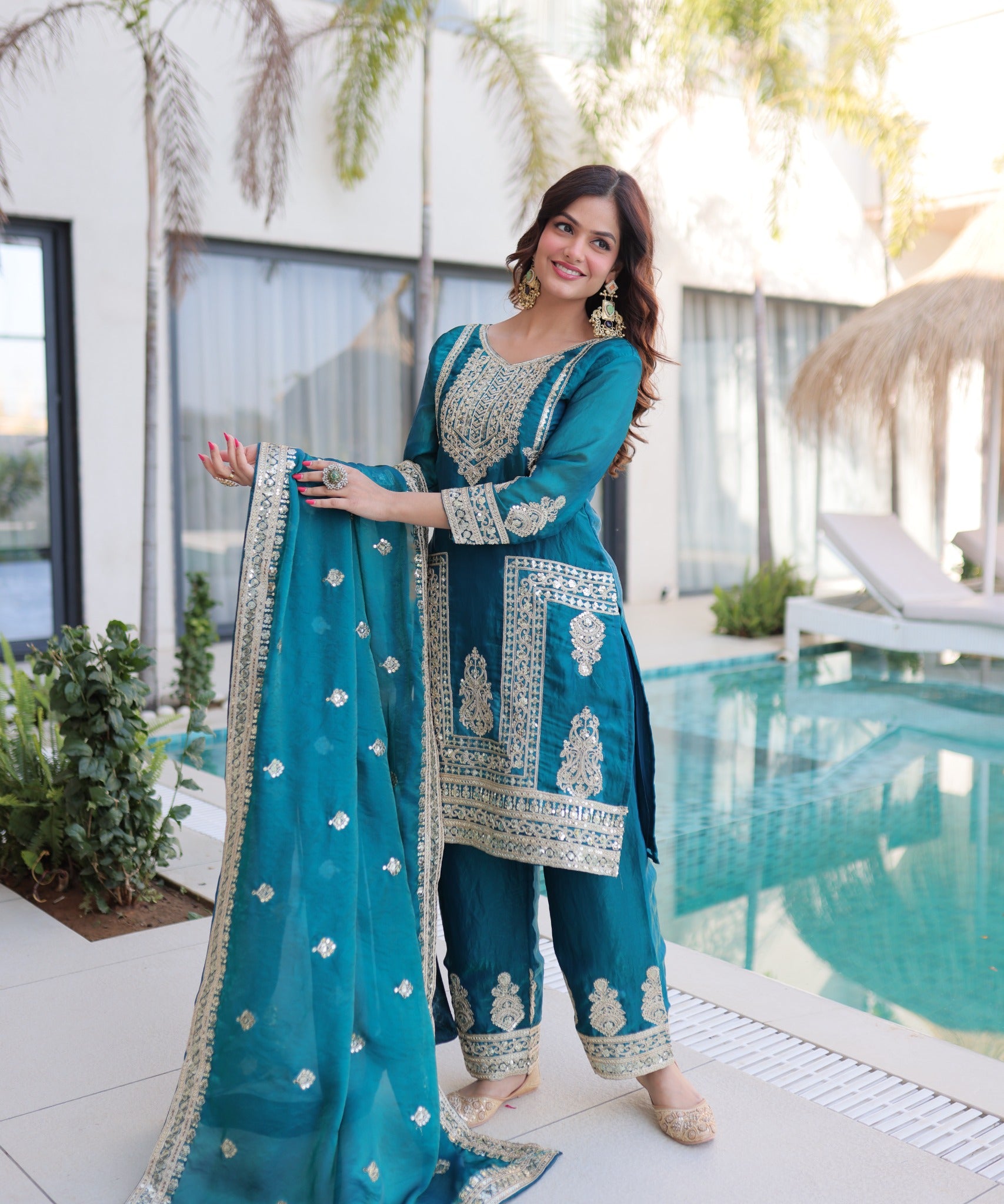 Attractive Fendy Embroidered Suit