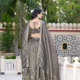 Lustrous Crush Silk Lehenga Choli