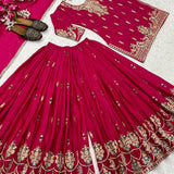 Red classy Heavy Top Sharara