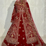 Premium Bridal Velvet Lehenga Choli