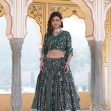 Pure Viscos Jacquard Lehenga