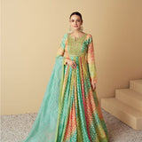 Beauty Colorefull Printed Anarkali Gown