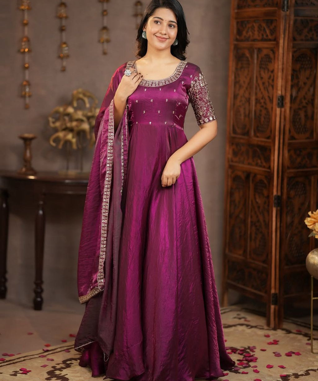 Breathable Space Silk Midi Dress