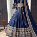 Beautifull Royal Blue Lehenga