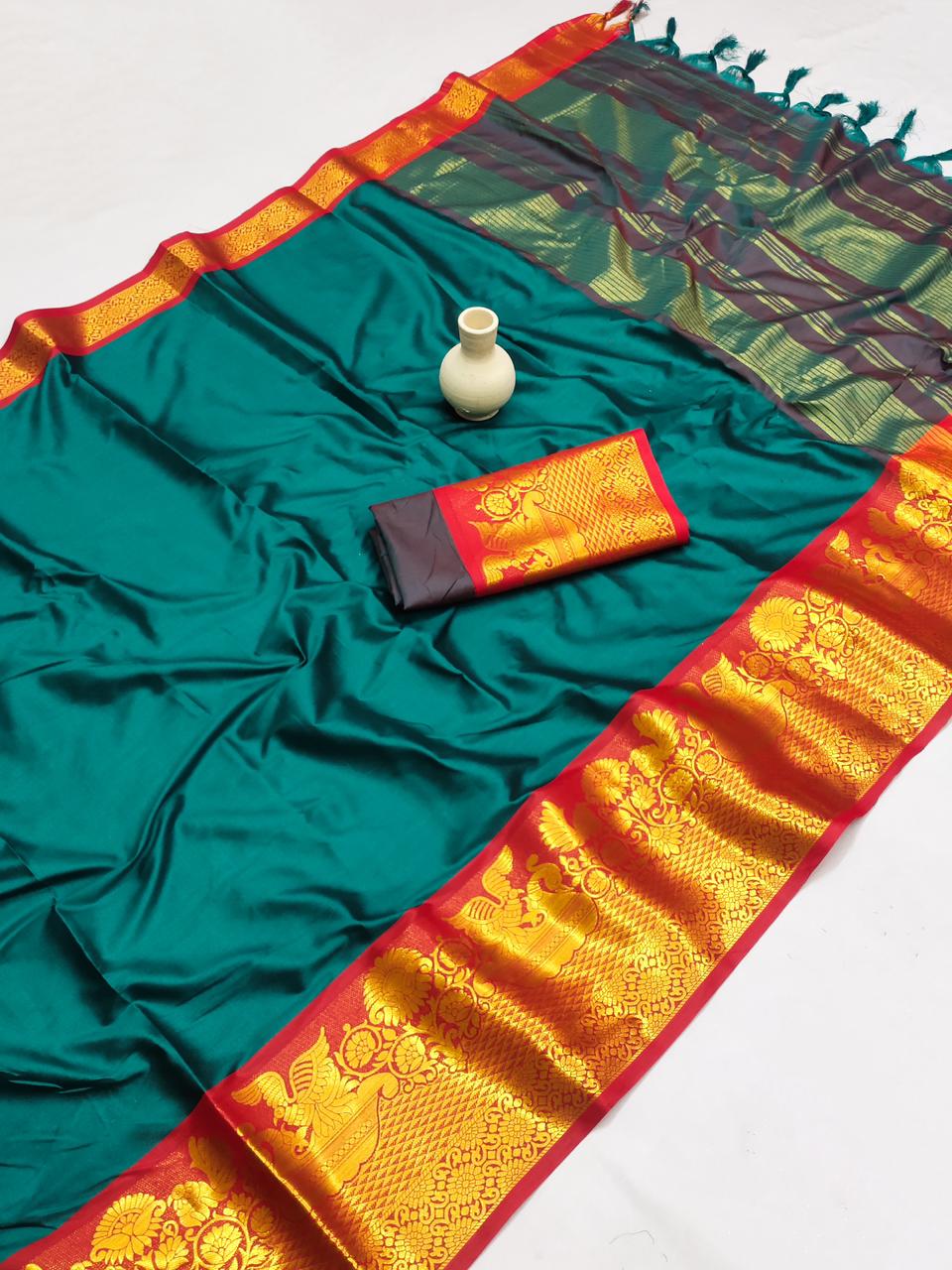 Exclusive Pure Cotton Silk Saree