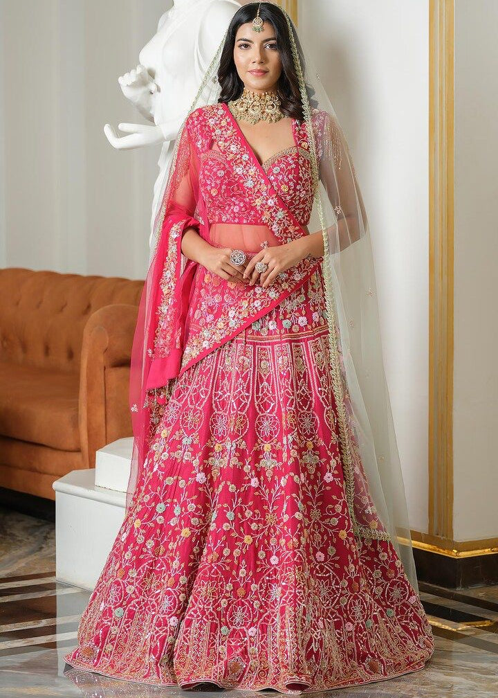 Pink Premium Bridal Lehenga