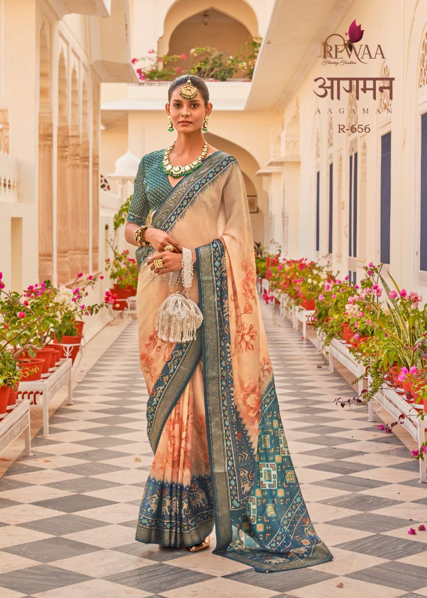 Partywear shiffon silk saree