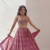 Heavy Embroidery Sequence Work Lehenga