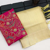 Beautifull Soft Cotton Silk   Saree