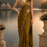 Amoha Beads Work Ready To Wear Saree