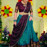 Traditional Kanjivaram Silk Lehenga