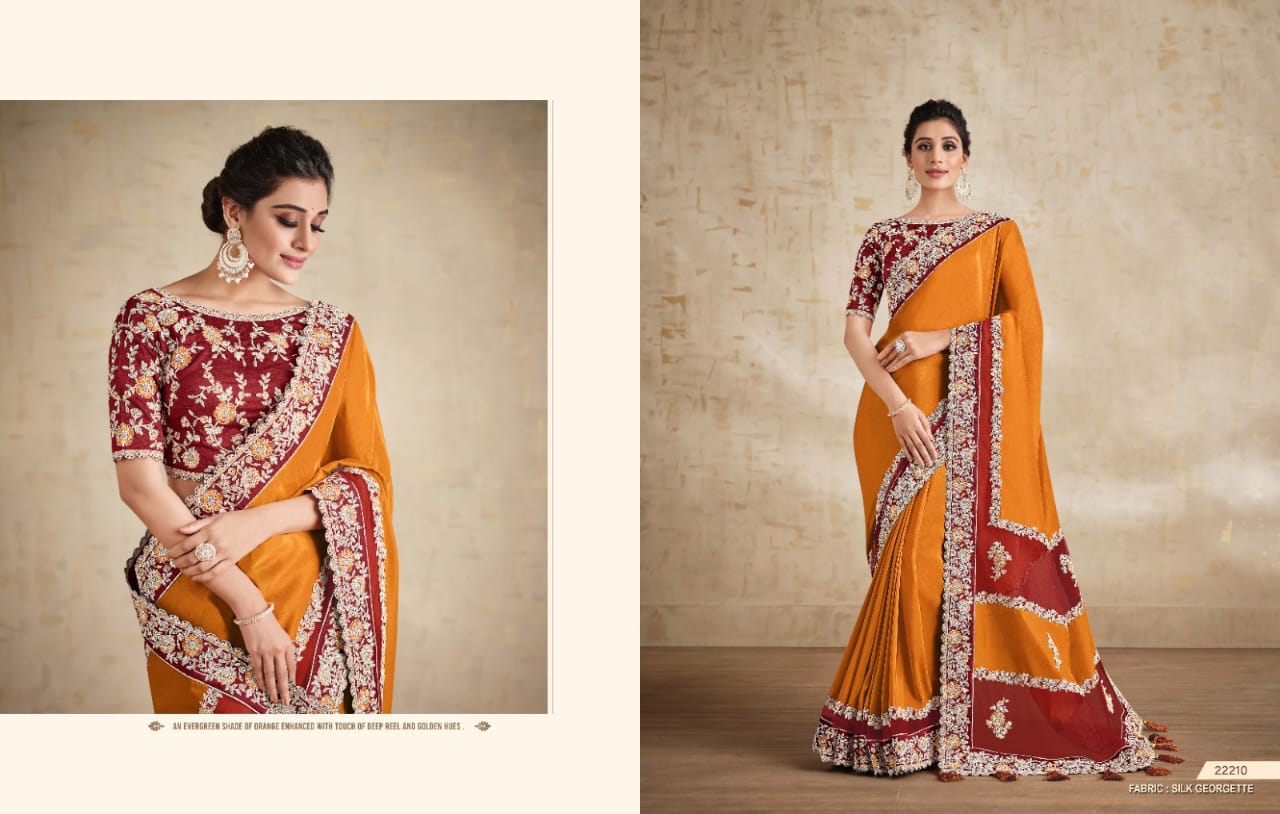 Partywear heavy saree collection