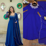 Blossom Royal Blue Anarkali Suit